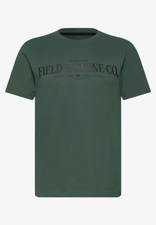 Softes T-Shirt mit Wording soft olive green