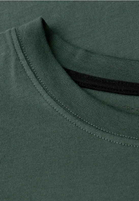 Softes T-Shirt mit Wording soft olive green