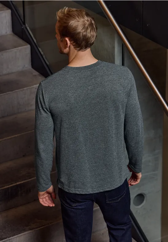 Shirt met lange mouwen en borduursel null