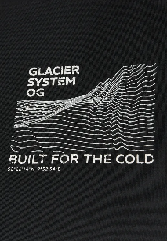 Basic Shirt met borstprint Black