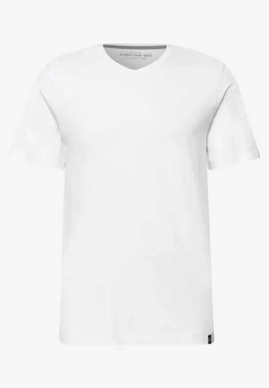 Basic V-Neck T-Shirt White