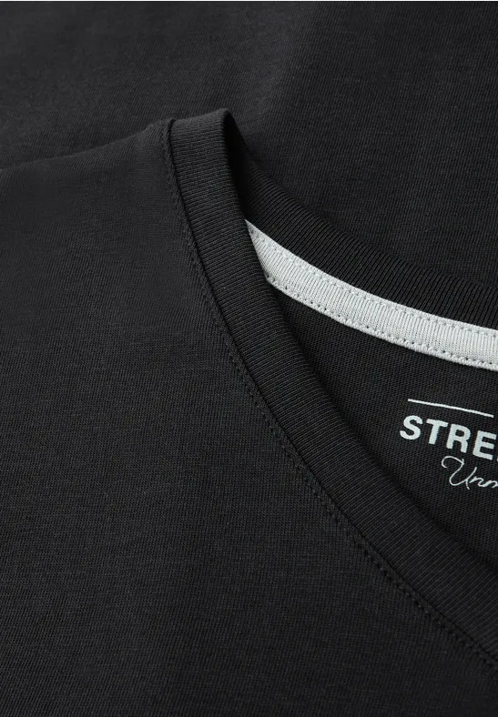 Basic V-Neck T-Shirt Black