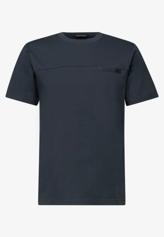 T-Shirt mit Brusttasche nocturnal blue