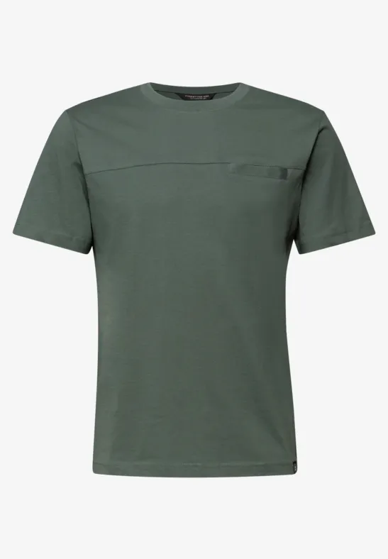 T-Shirt mit Brusttasche timeless green