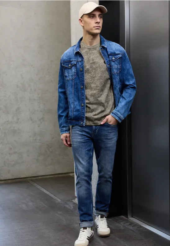 T-shirt à motifs granite beige