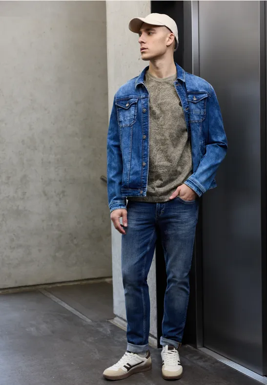 T-shirt à motifs granite beige