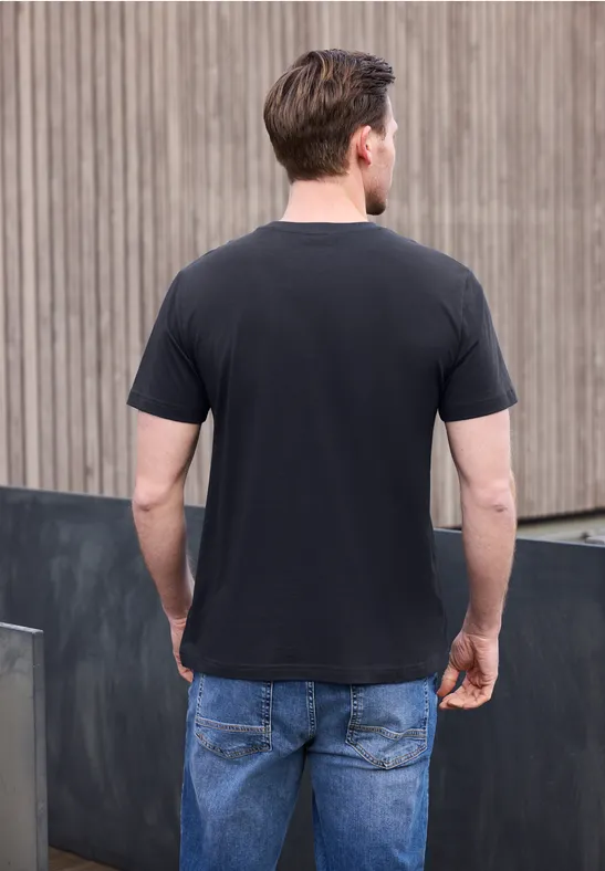 Shirt met logo-opdruk dark ink blue