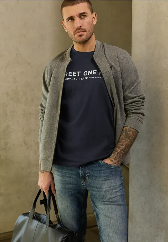 T-shirt avec logo imprimé dark ink blue