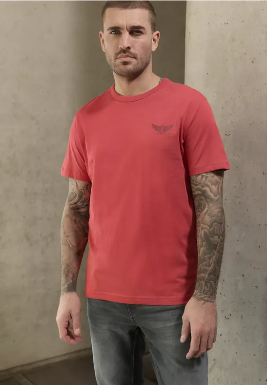 T-shirt avec petit imprimé dull coral