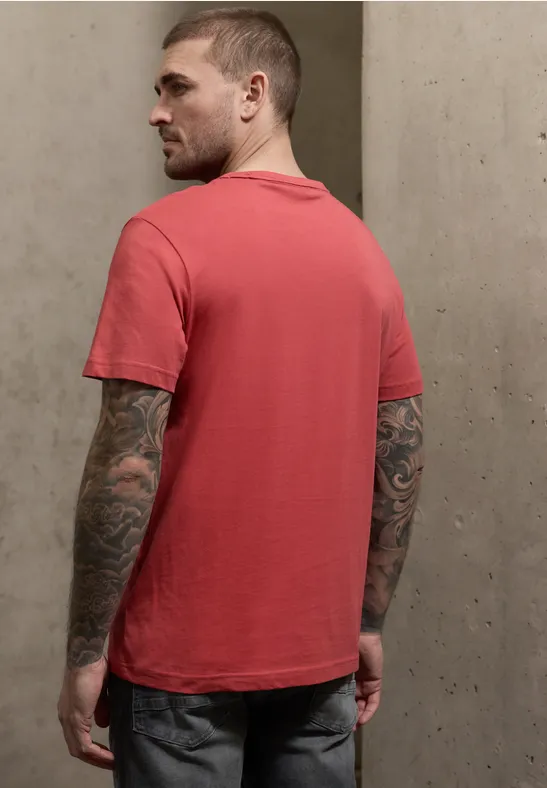 T-shirt avec petit imprimé dull coral
