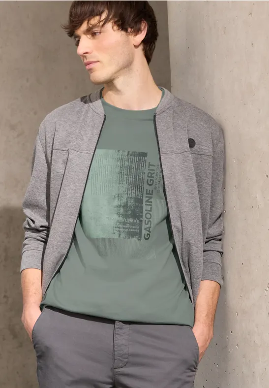 T-shirt avec impression sur le devant dusty mint