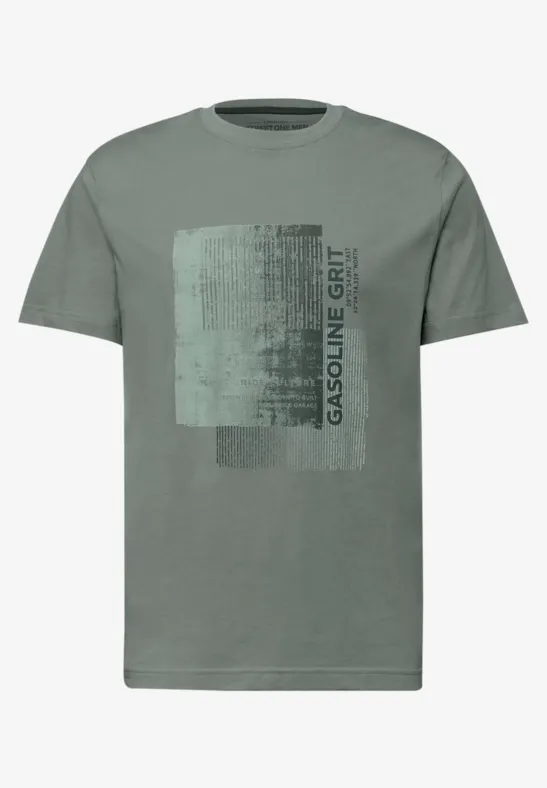 T-shirt avec impression sur le devant dusty mint