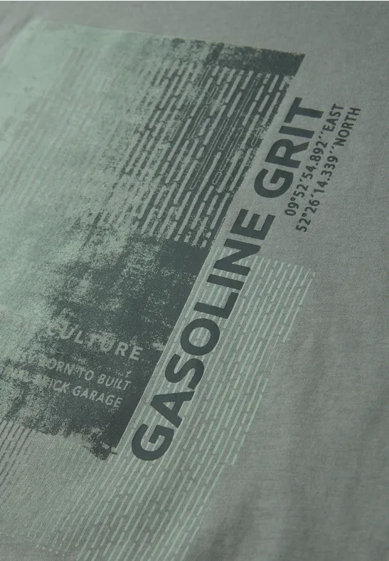 T-shirt avec impression sur le devant dusty mint