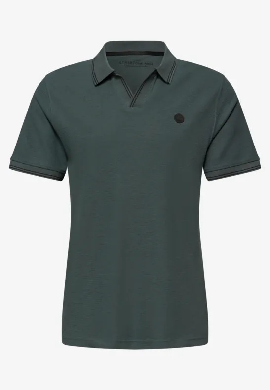 Polo structuré sea green