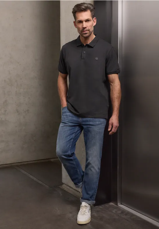 Polo de base basic black