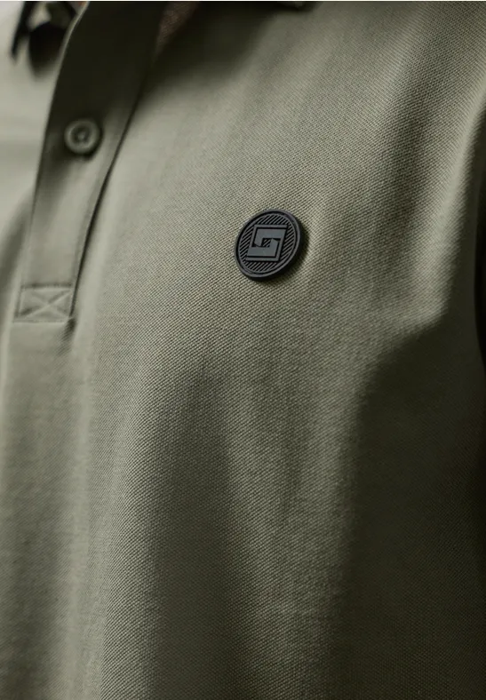 Polo de base rustic green