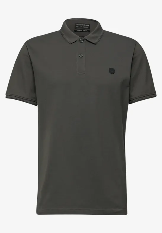 Komfort Stretch Poloshirt oil grey