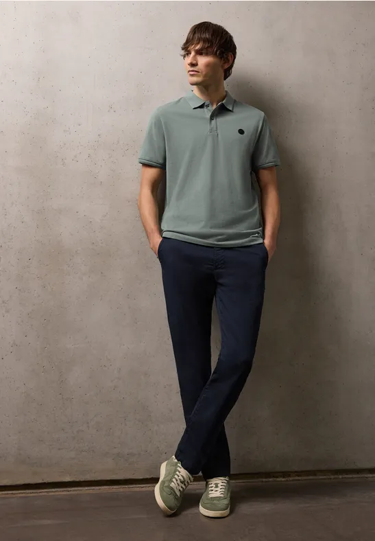 Basic Komfort-Poloshirt dusty mint