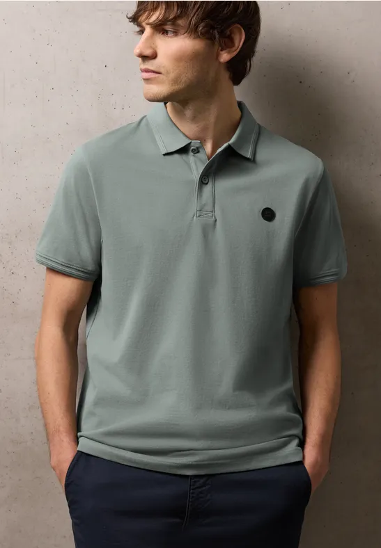 Basic Komfort-Poloshirt dusty mint