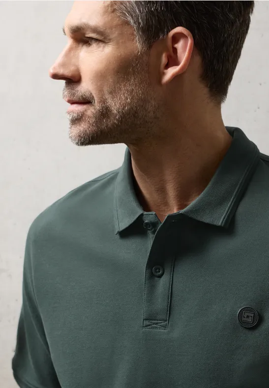 Polo de base sea green