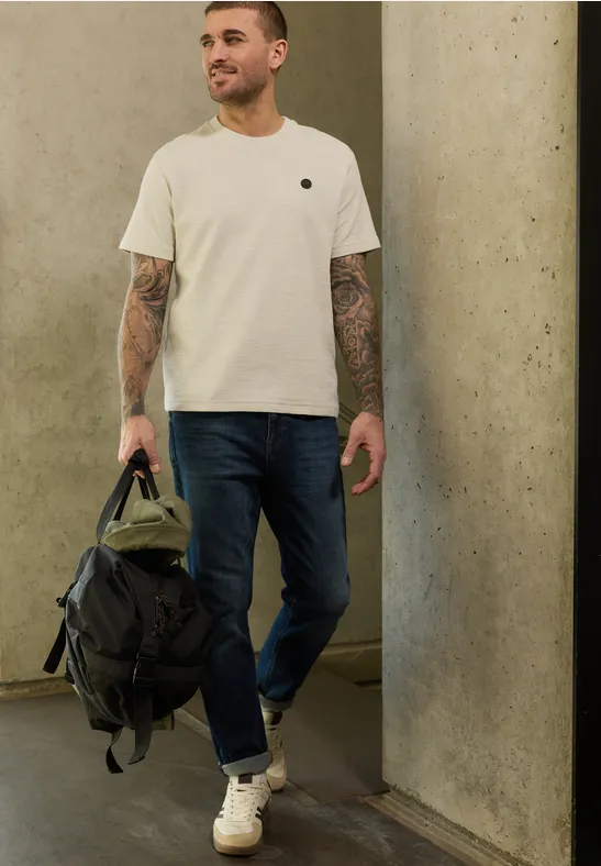 T-shirt confortable white sand