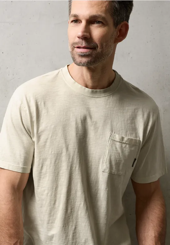 T-shirt délavé white sand