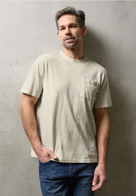 T-shirt délavé white sand