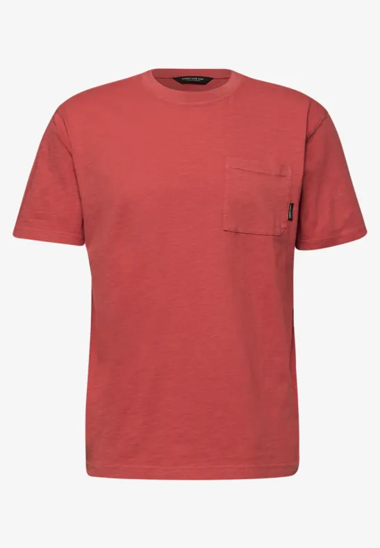 T-shirt délavé dull coral