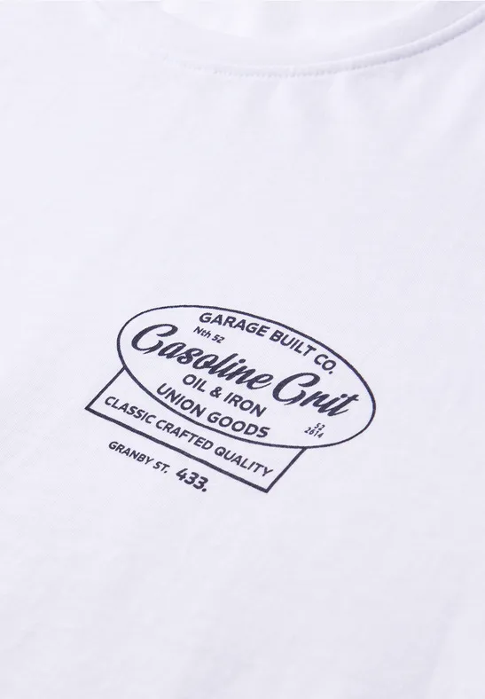 T-shirt avec chestprint bright white