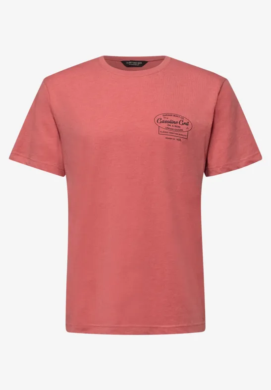 T-shirt avec chestprint dull coral