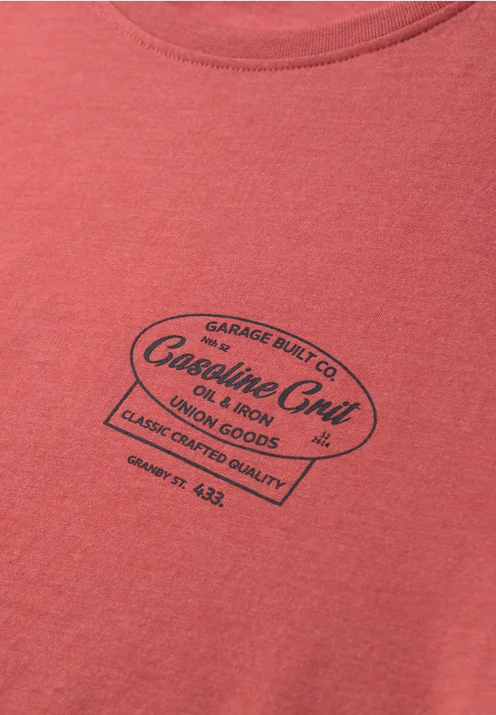 T-shirt avec chestprint dull coral