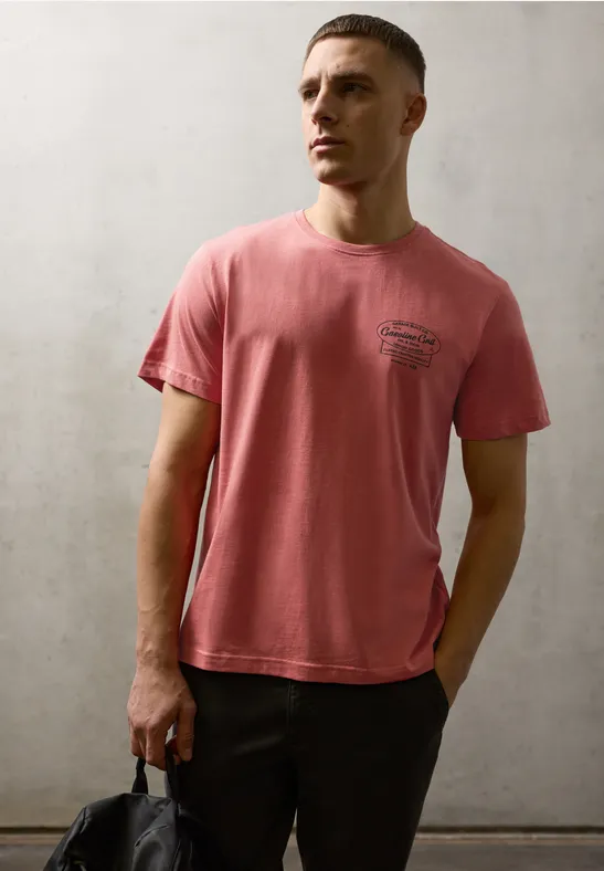 T-shirt avec chestprint dull coral