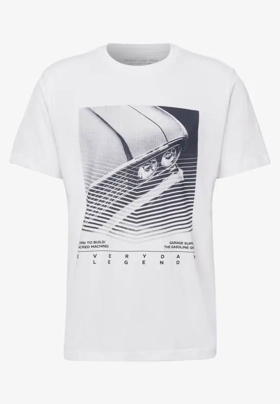 T-shirt avec impression sur le devant bright white