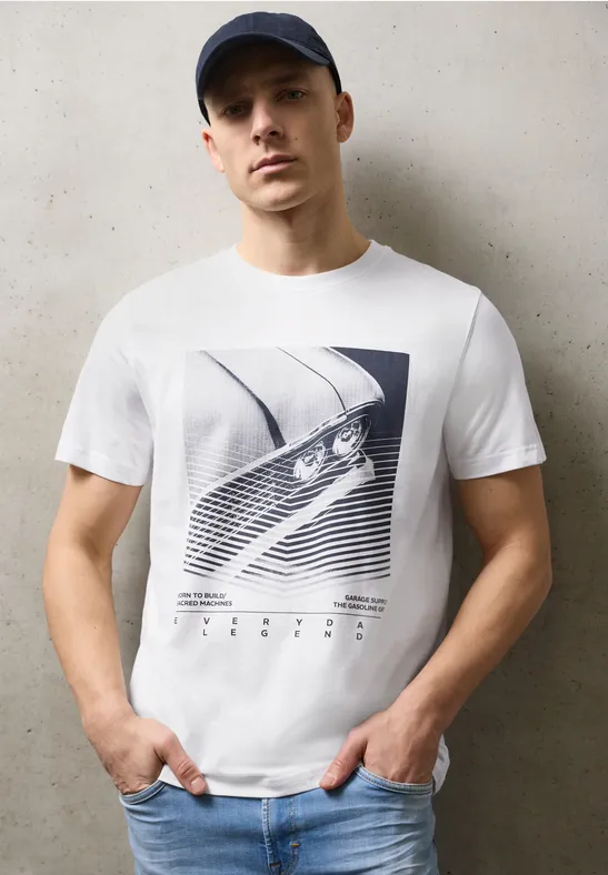 T-shirt avec impression sur le devant bright white