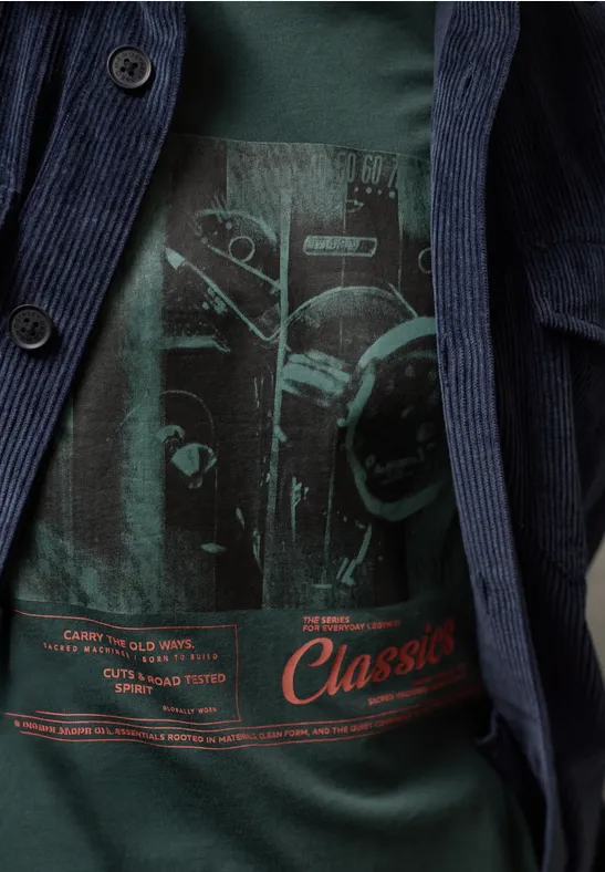 T-shirt avec impression sur le devant sea green