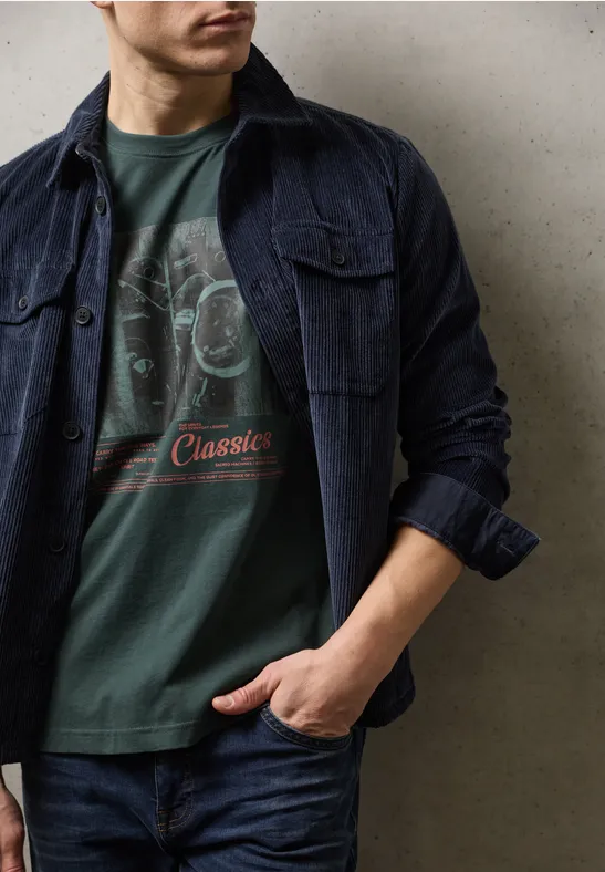 T-shirt avec impression sur le devant sea green