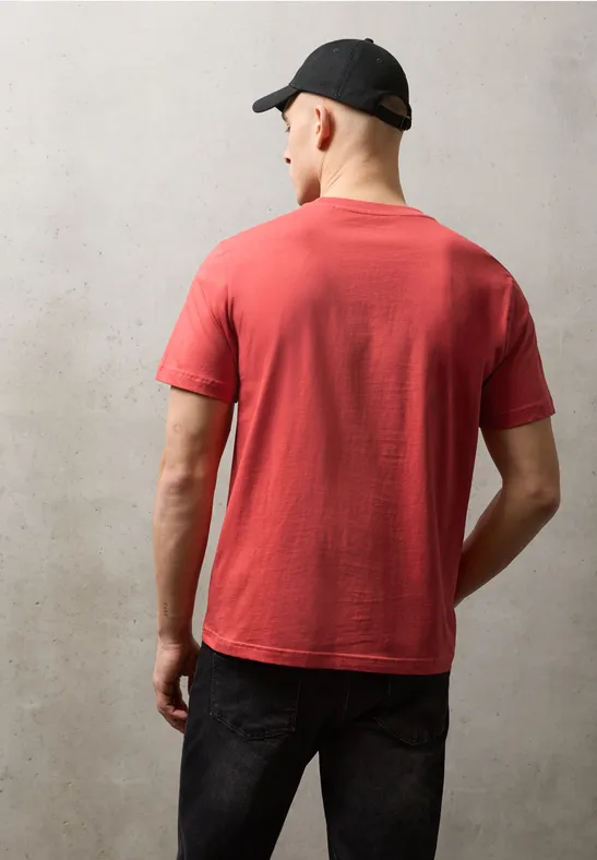 T-shirt avec impression sur le devant dull coral