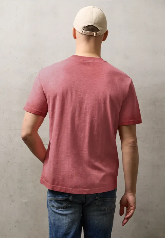 T-shirt Garment Dye dull coral