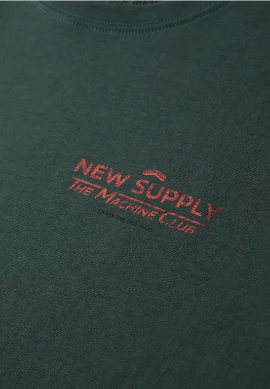 T-shirt avec backprint sea green