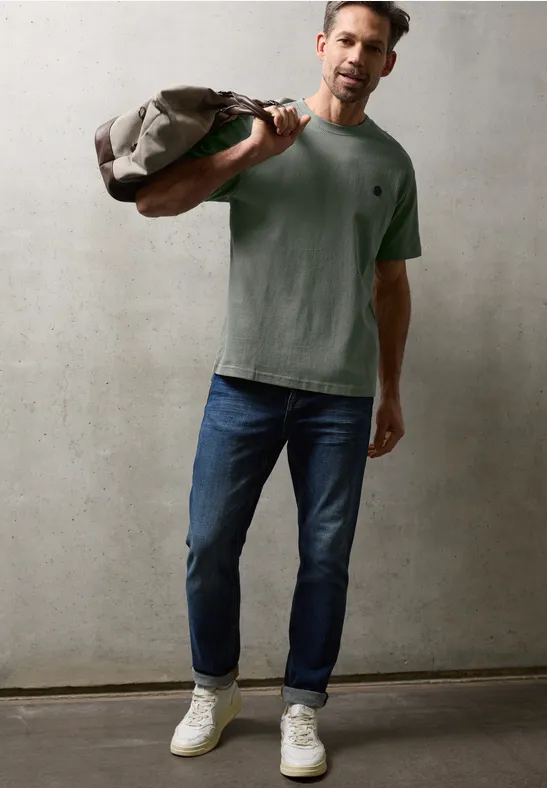 T-shirt structuré dusty mint