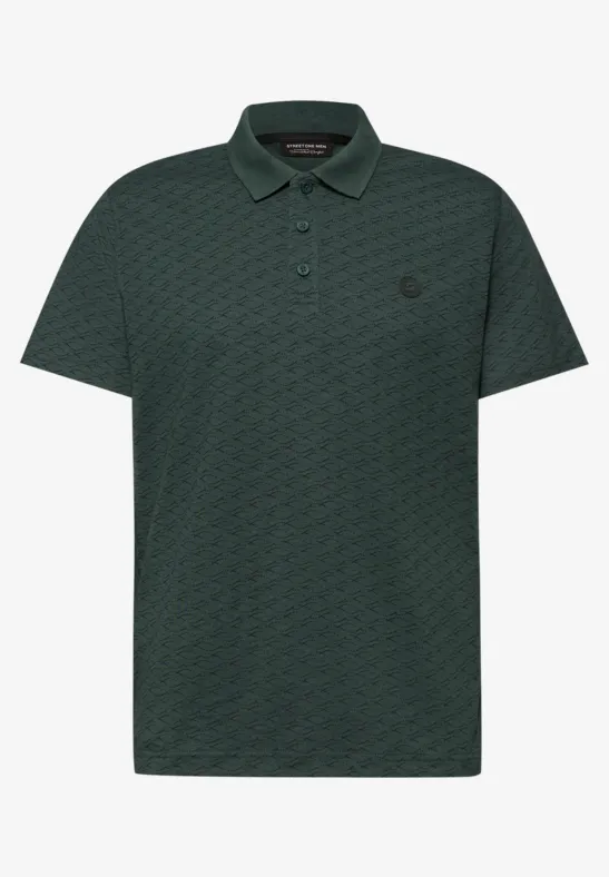 Polo à motifs sea green