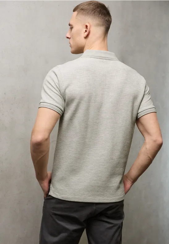 Polo en couleur unie white sand