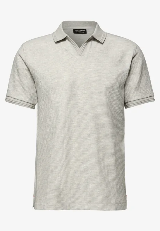 Polo en couleur unie white sand