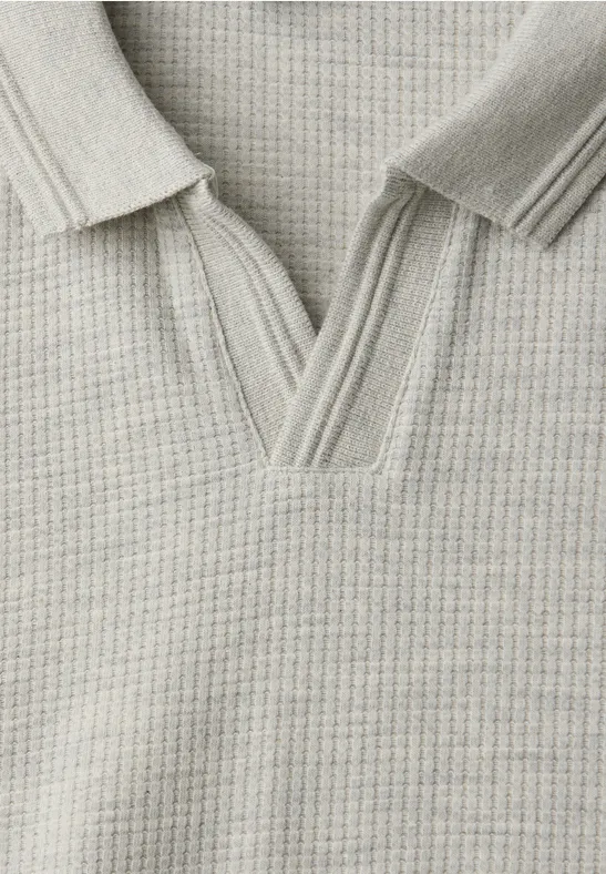 Polo en couleur unie white sand