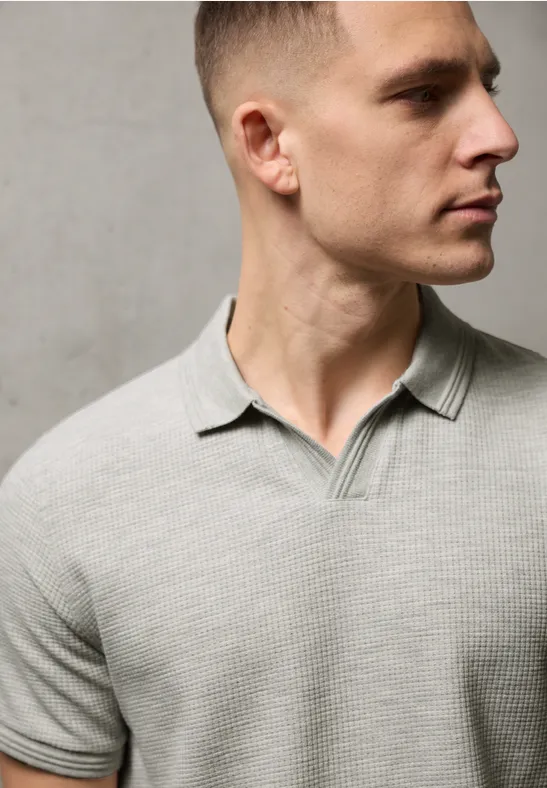 Polo en couleur unie white sand