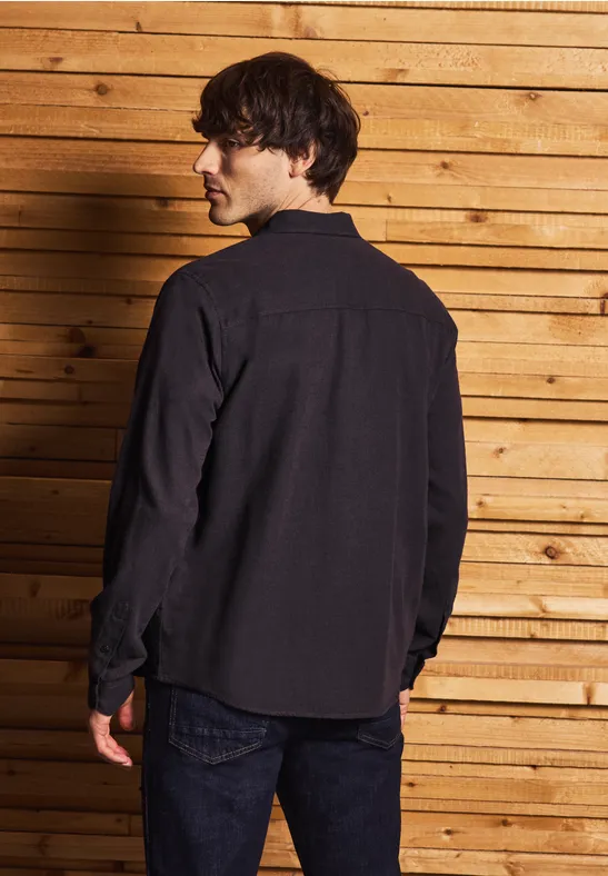 Hemd mit Two-Tone Struktur bordeaux red