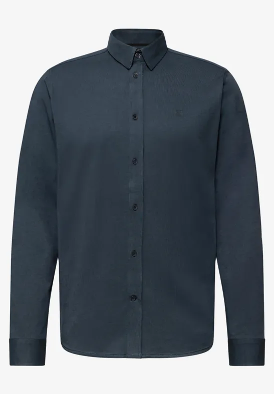 Bequemes Jersey Hemd nocturnal blue