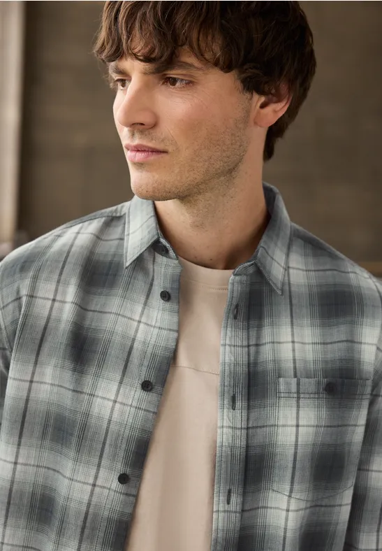 Kariertes Hemd timeless green