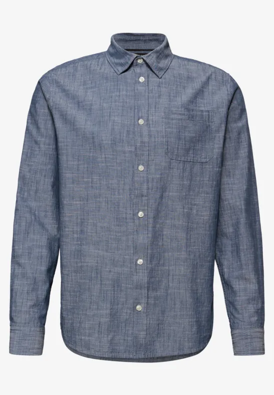 Chambray Hemd dark ink blue