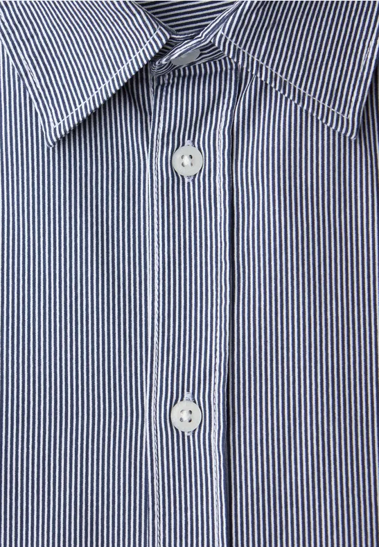 Langarm Hemd in Popeline Qualität bright white